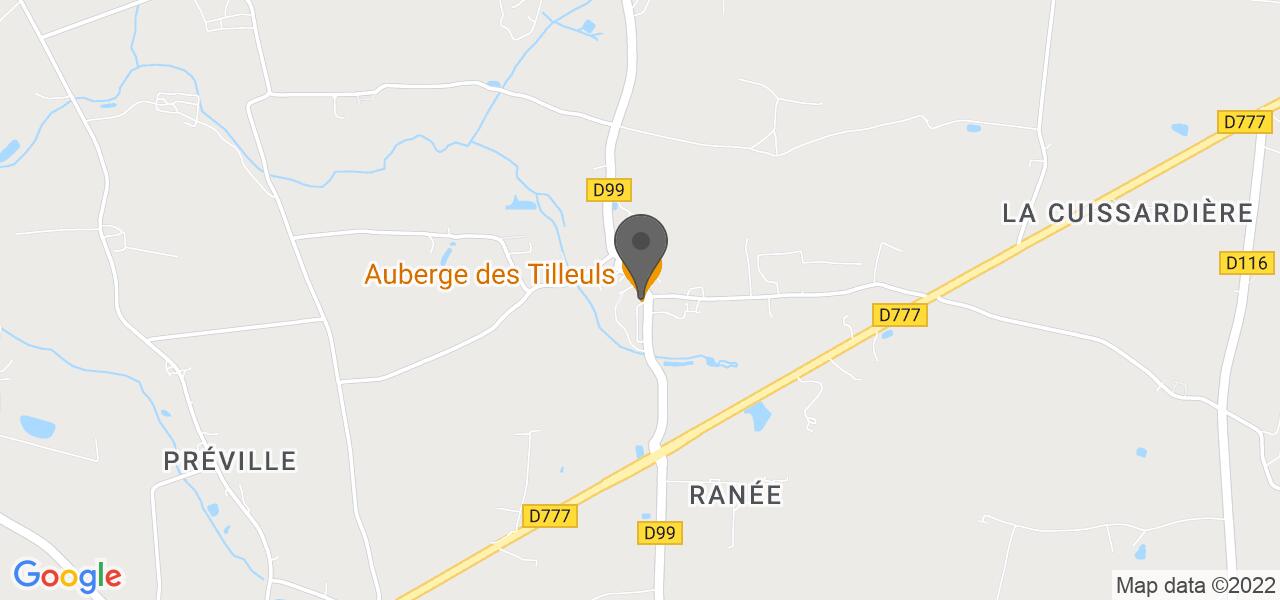 Plan d'accès — L'auberge des tilleuls
