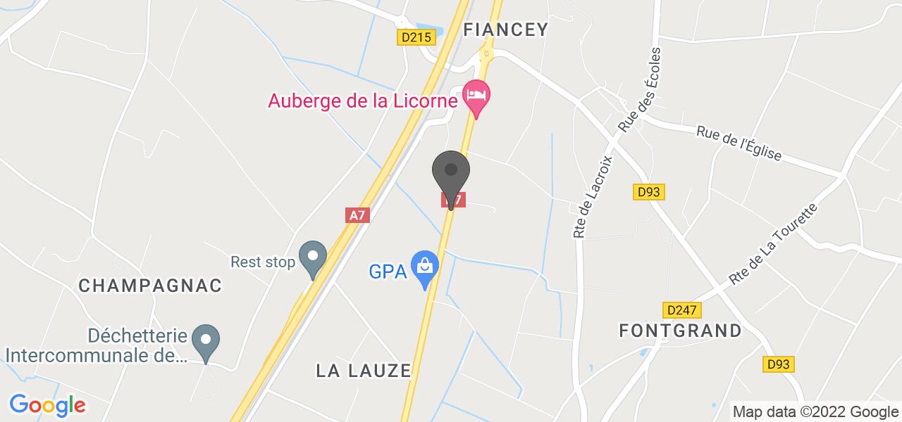 Plan d'accès — Auberge de la licorne 