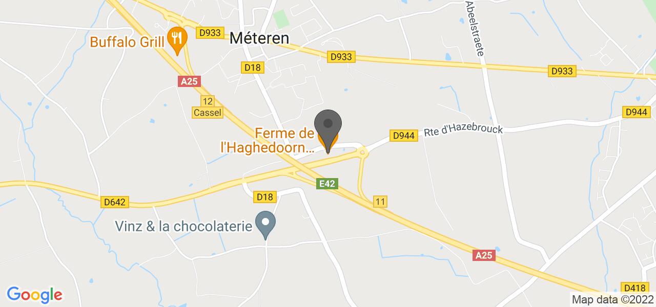 Plan d'accès — Ferme de l'Haghedoorn