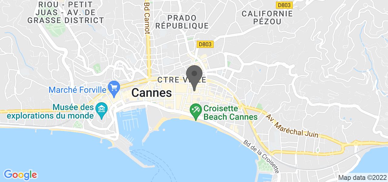 交通地图 — Barista Cannes