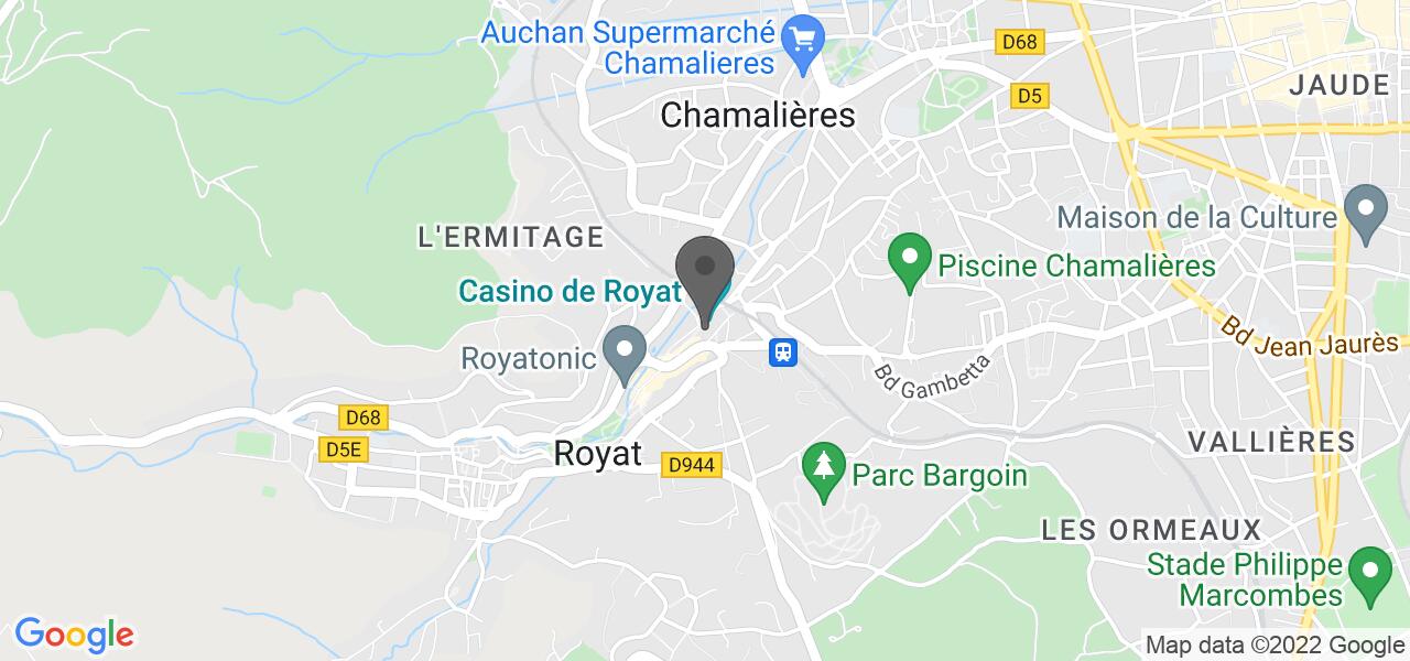 Plan d'accès — CAZ brasserie (Casino de Royat)