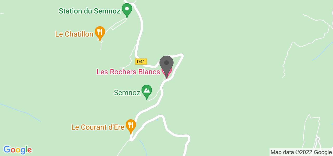 Mappa di accesso — Les Rochers Blancs