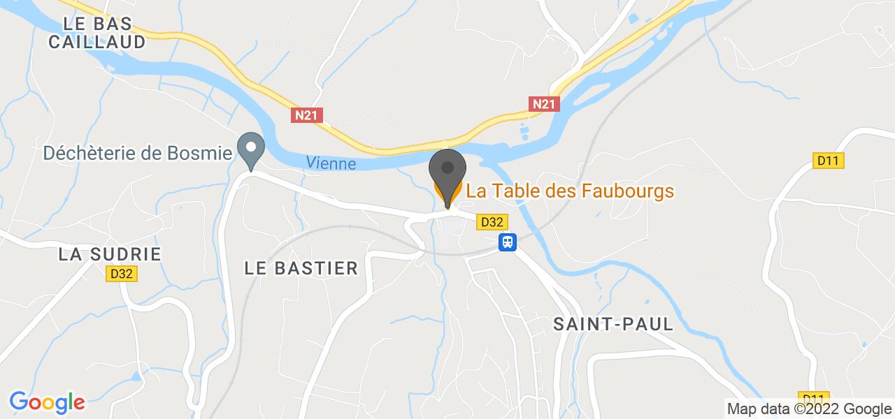 Mapa de acceso — La Table des Faubourgs