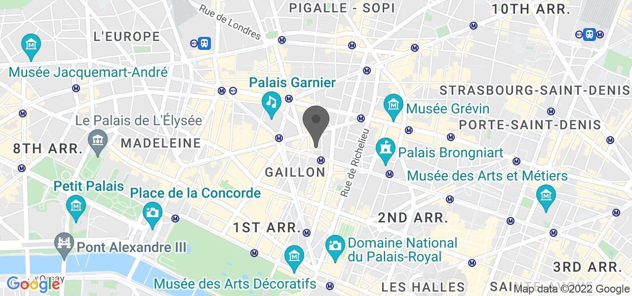 Plan d'accès — Bistro Régent 2ème