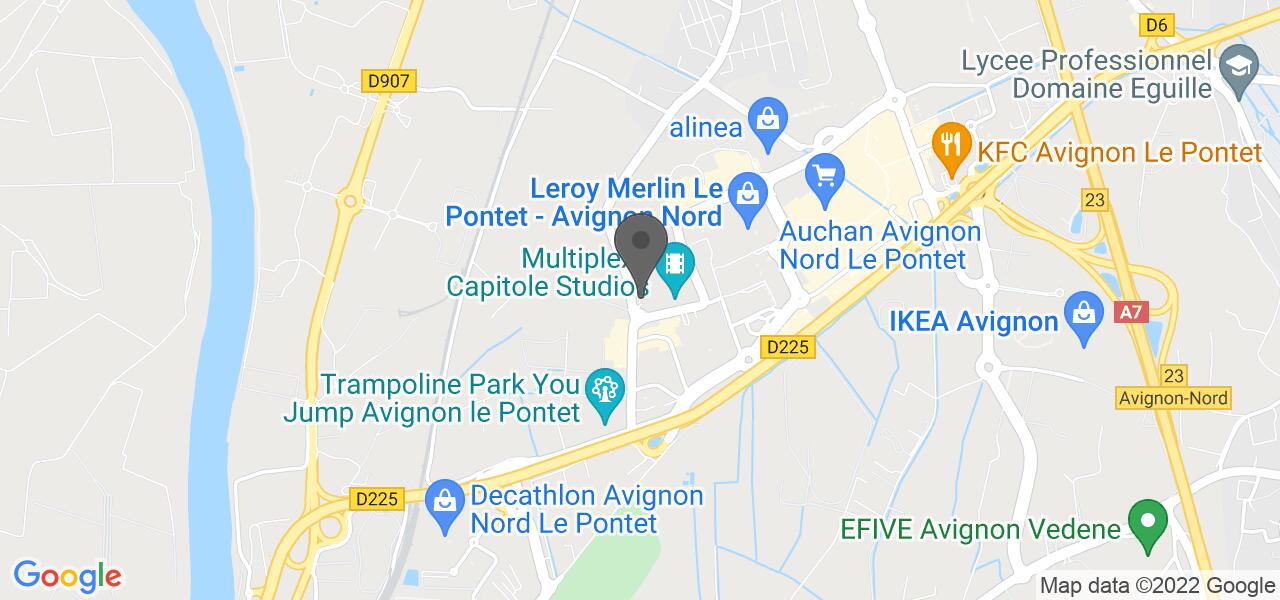 Plan d'accès — La Criée Avignon Le Pontet