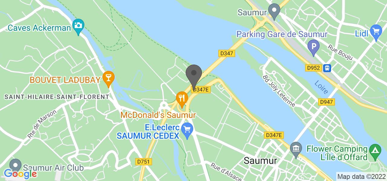 Plan d'accès — Les Relais d’Alsace – Saumur