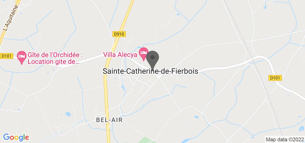 Mapa de acesso — Auberge Jeanne d'Arc