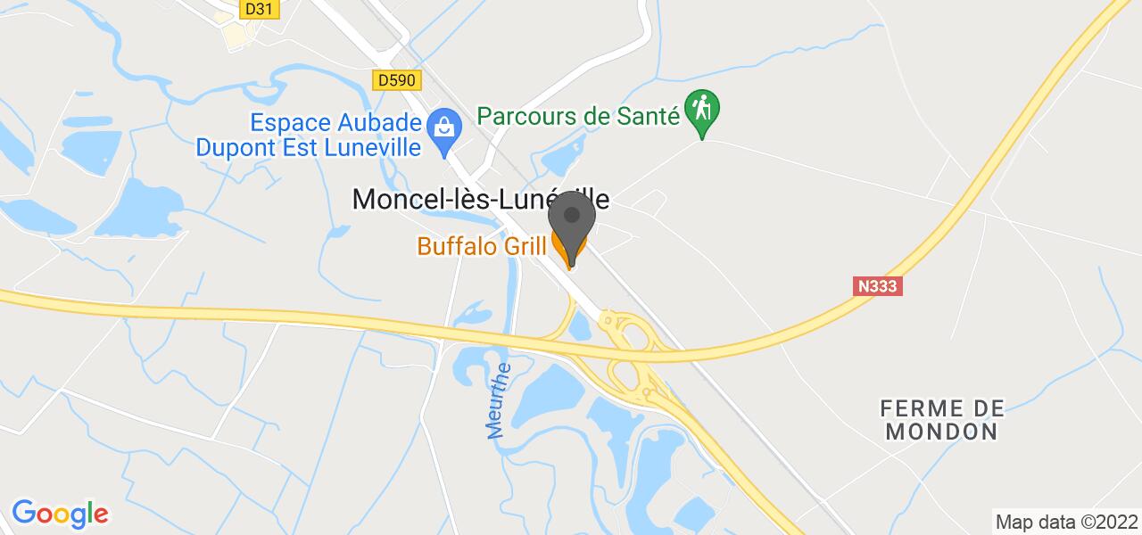 Plan d'accès — Buffalo Grill Lunéville (Moncel-lès-Lunéville)
