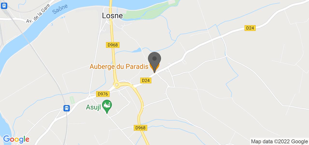 Plan d'accès — Auberge du Paradis