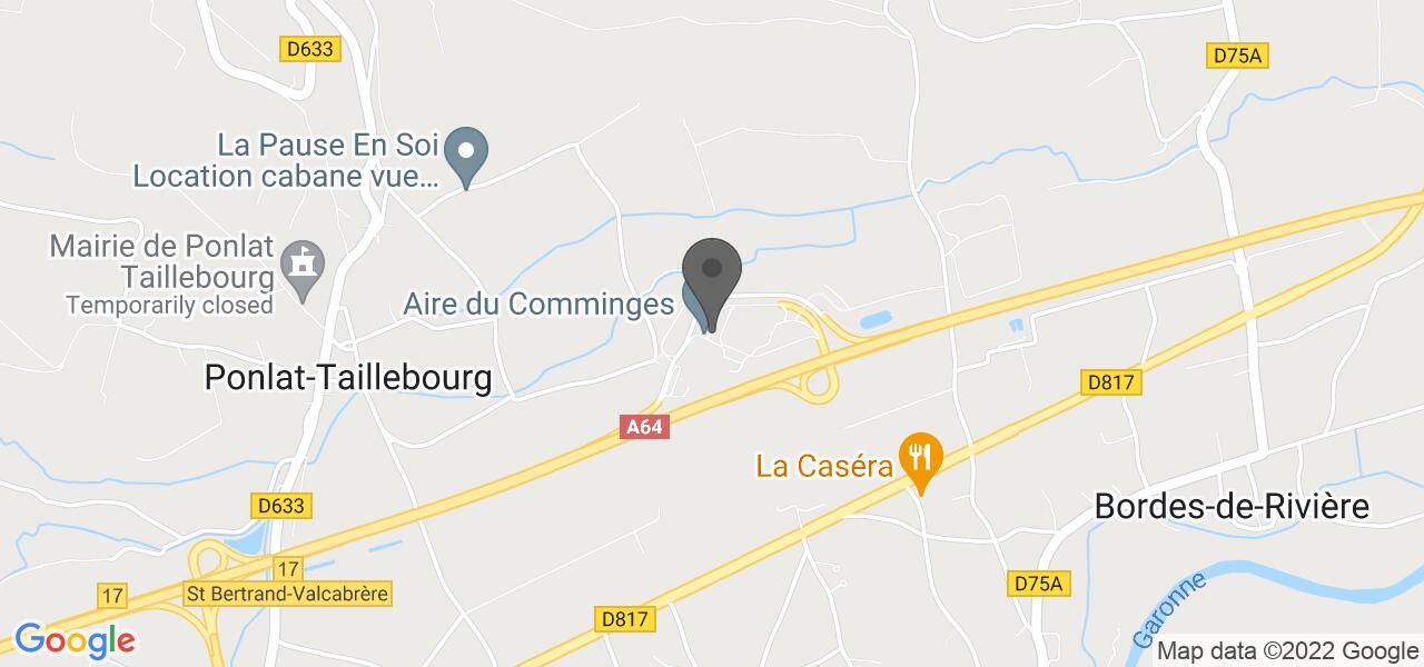 Plan d'accès — Aire de Comminges - Arche + Philéas