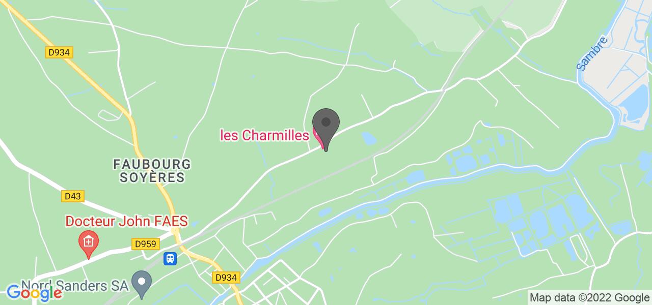 Plan d'accès — Les Charmilles de Mormal