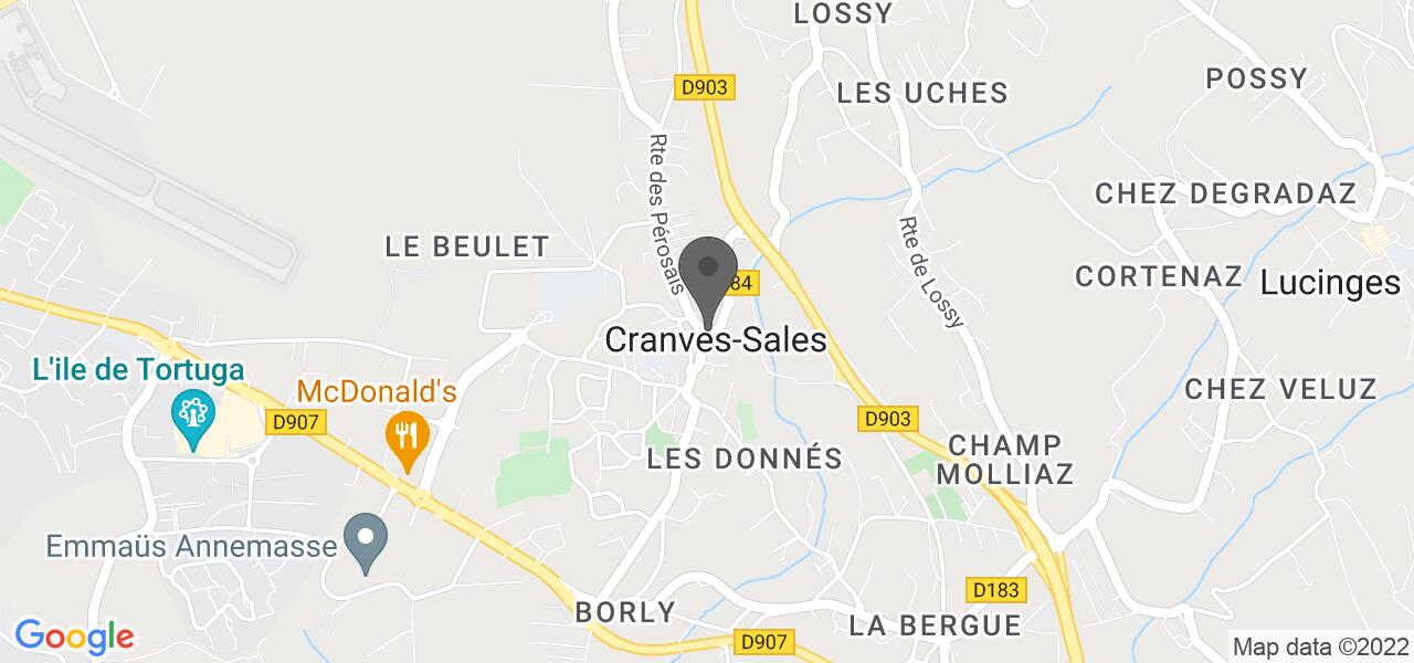 Plan d'accès — La Gamelle des Voirons