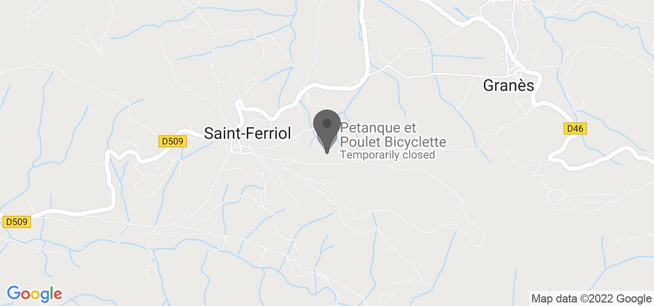 Plan d'accès — Petanque et Poulet Bicyclette