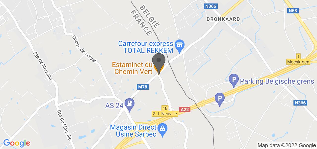 Plan d'accès — Estaminet du Chemin Vert