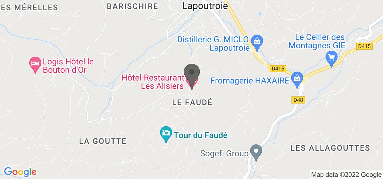 Mapa de acesso — Les alisiers