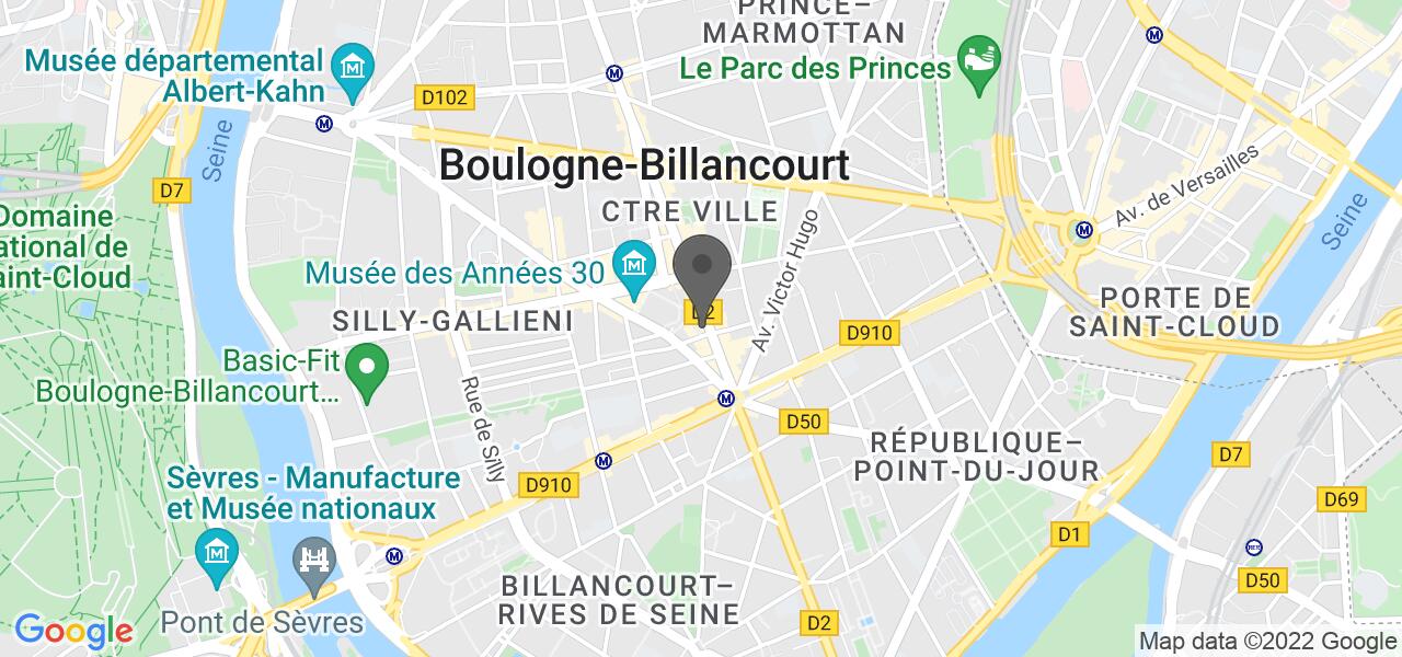 Routekaart — Brasserie du Palace