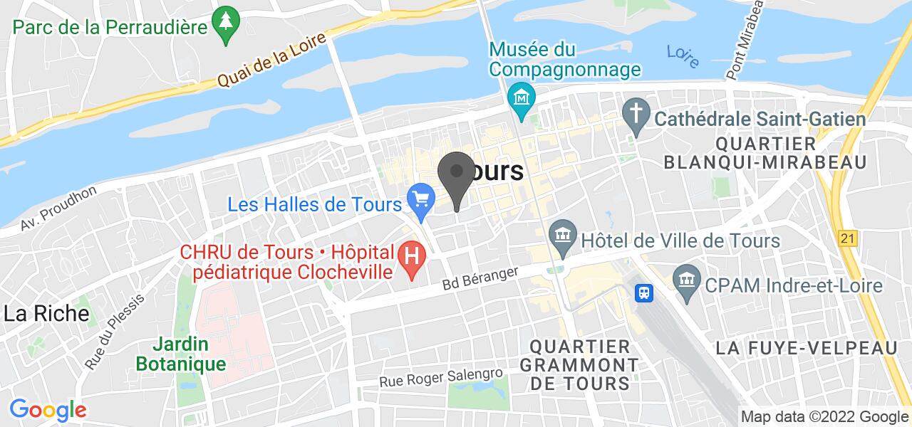 Plan d'accès — Le Bouchon Tourangeau