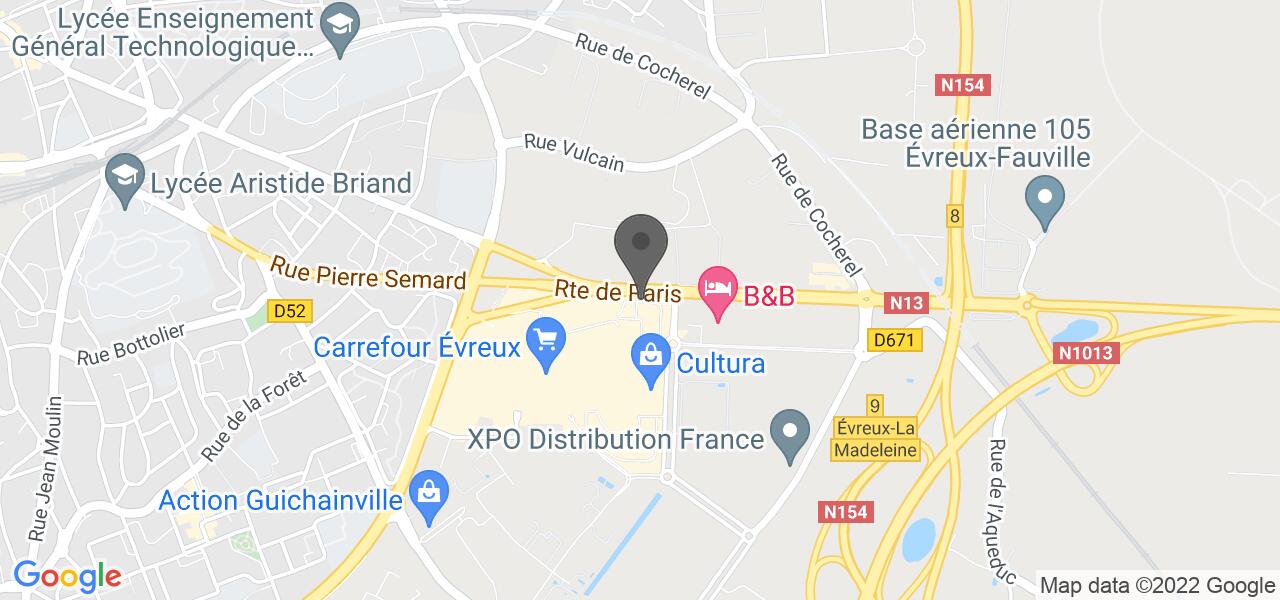 Plan d'accès — KFC Evreux