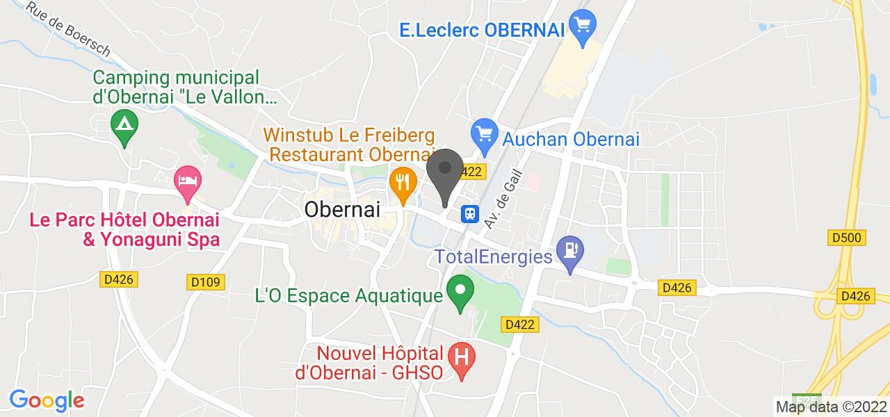 Plan d'accès — PIZZERIA CINECITTA OBERNAI