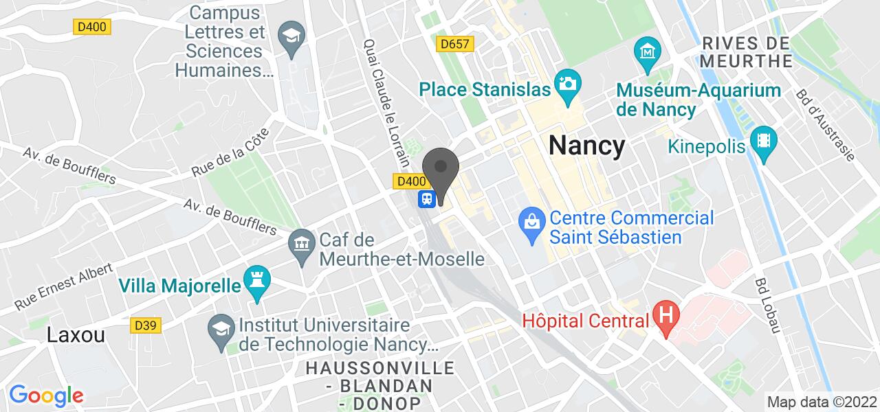 Plan d'accès — Café Leffe Nancy