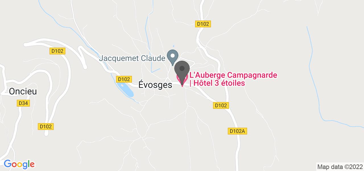 Plan d'accès — L'Auberge Campagnarde 