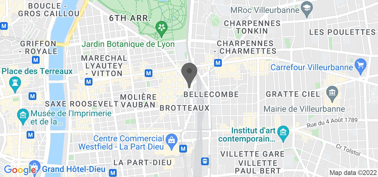 Access map — Brasserie des Brotteaux