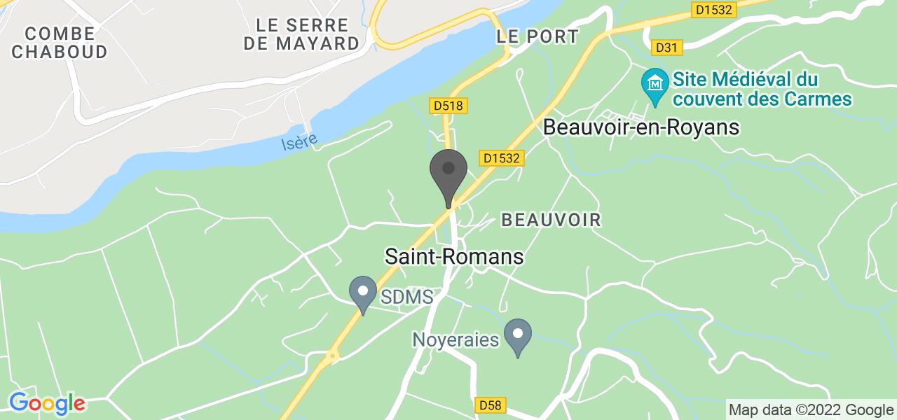 Plan d'accès — Relais Des 4 Routes