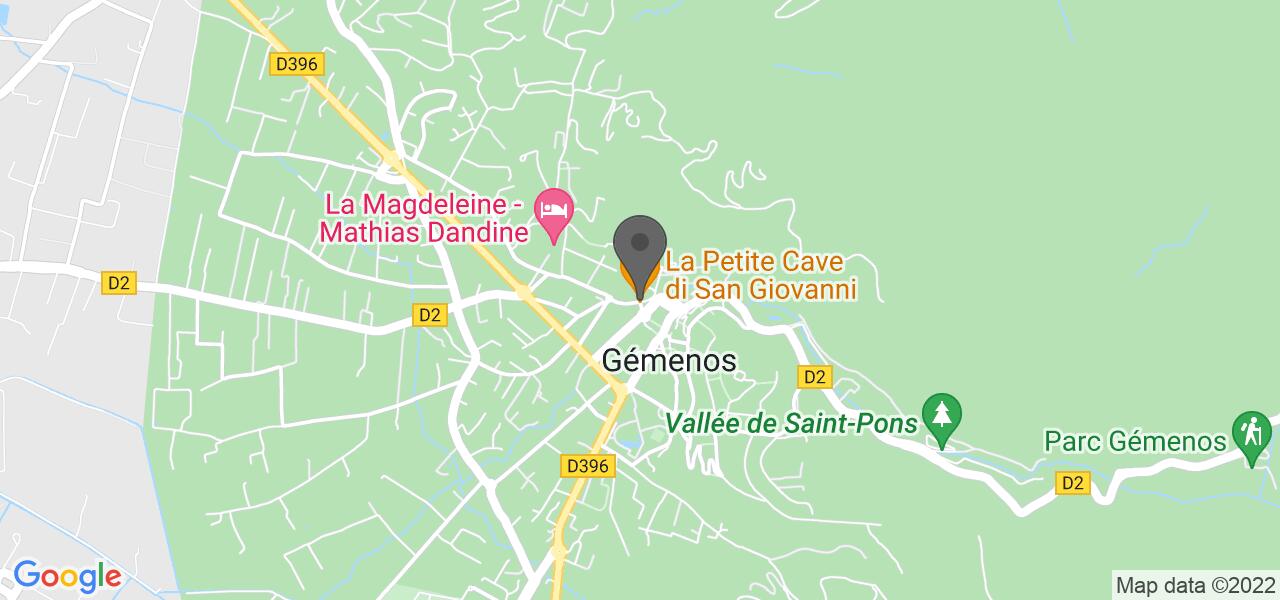 Plan d'accès — La Petite Cave di San Giovanni