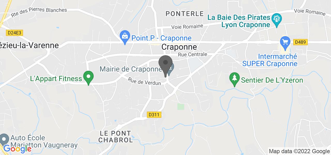 Plan d'accès — Le P'tit Craponnois