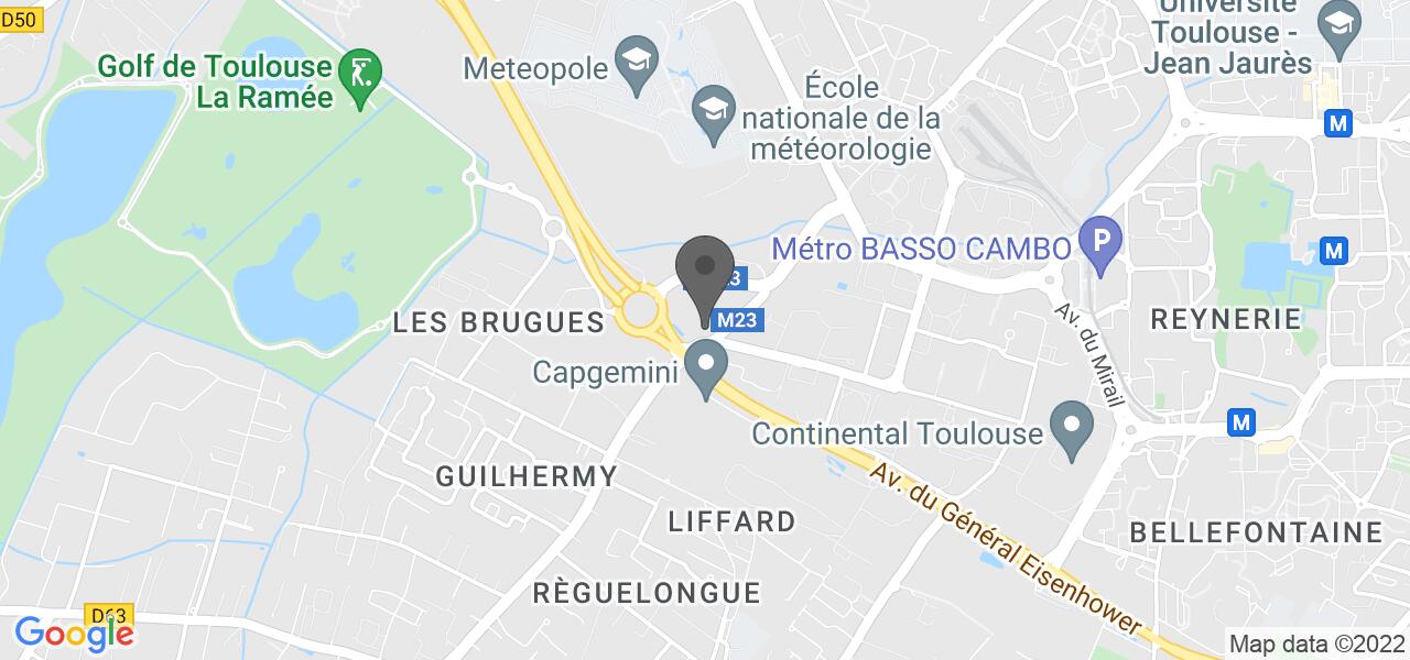 Plan d'accès — KFC Drive Toulouse Saint Simon