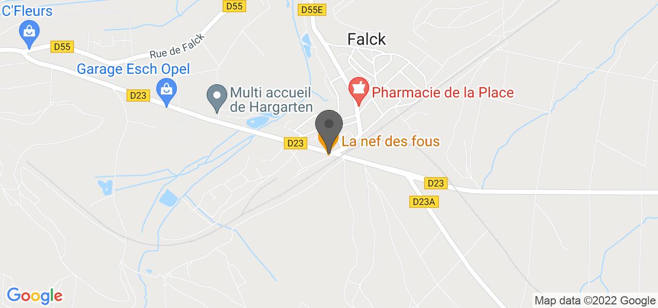 Plan d'accès — La Nef des Fous