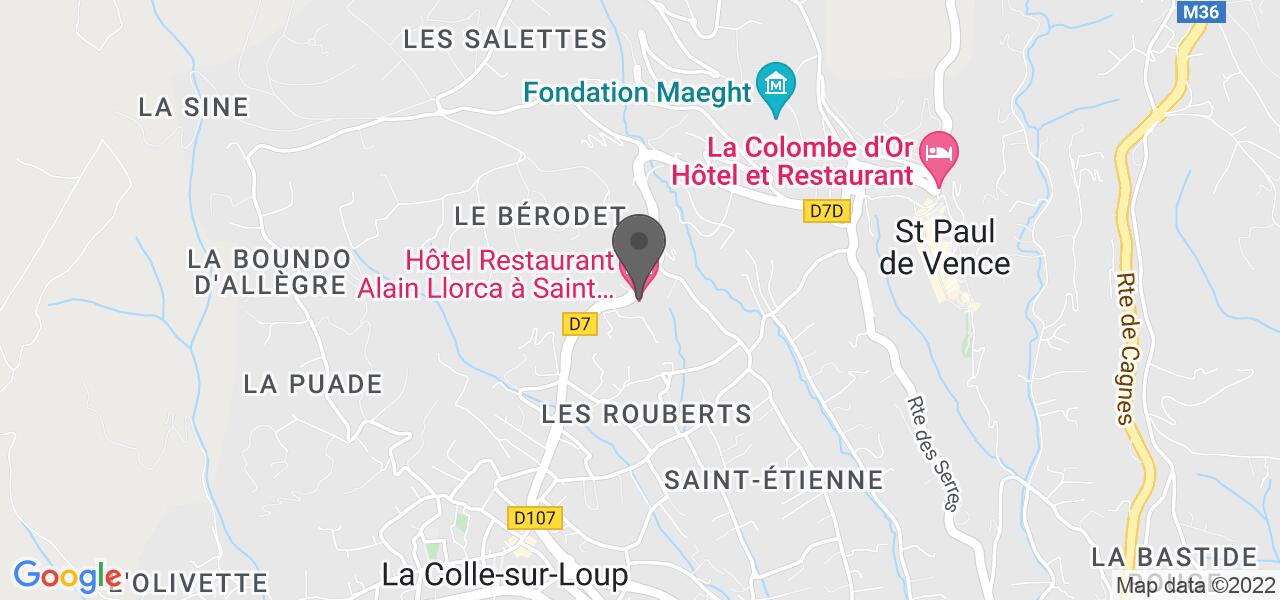 Plan d'accès — Llorca