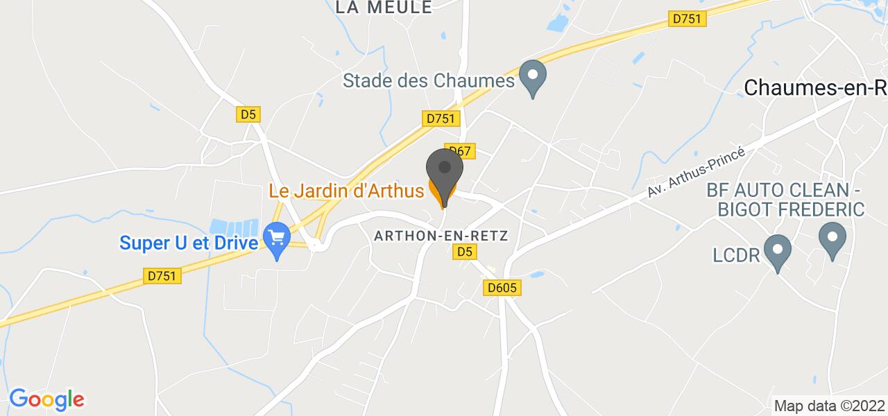 Plan d'accès — Le Jardin d'Arthus