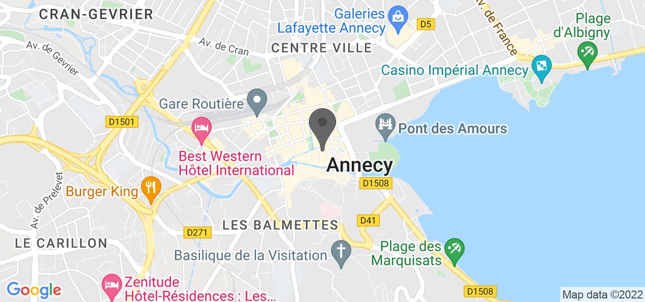 Mappa di accesso — Le Bar Roux d'Heure