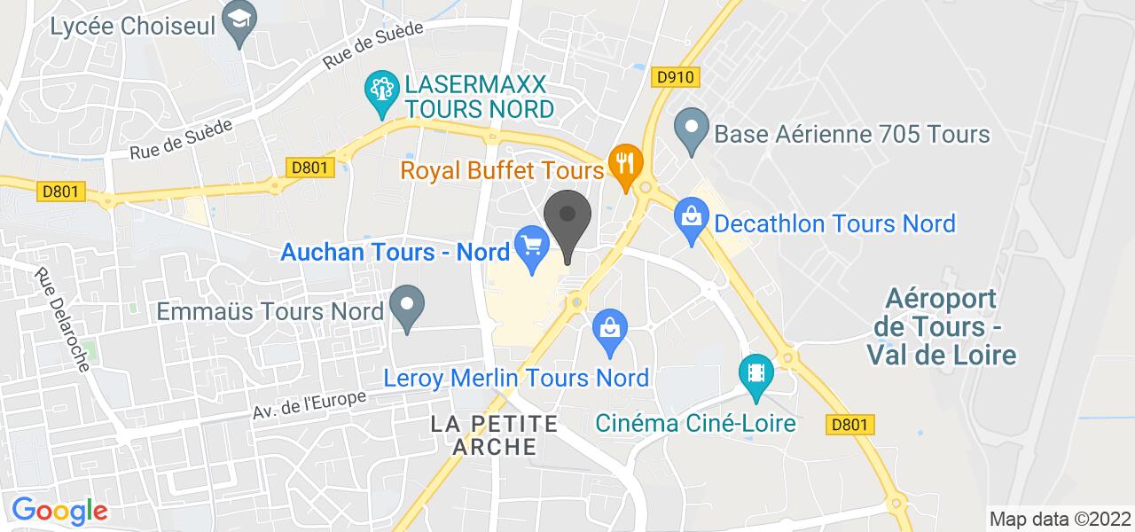Plan d'accès — Mamie Bigoude Tours Nord