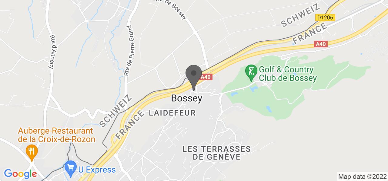 Anfahrtsplan — Le Bistrot de Bossey