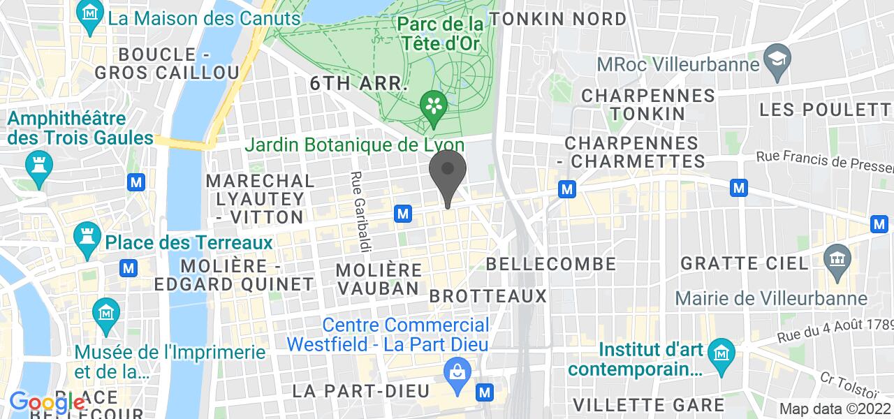 Plan d'accès — Sushi Shop Lyon Vitton