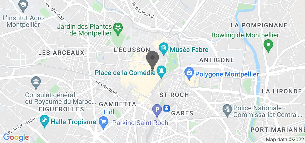 Plan d'accès — Georges Café Montpellier
