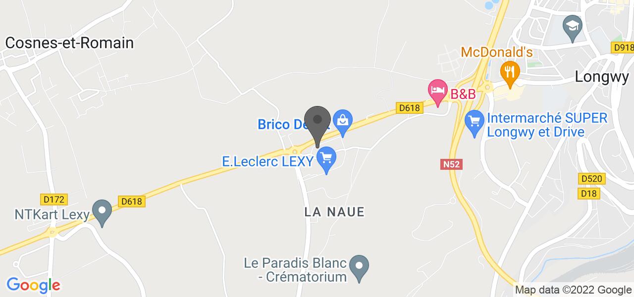 Plan d'accès — Buffalo Grill Lexy Longwy