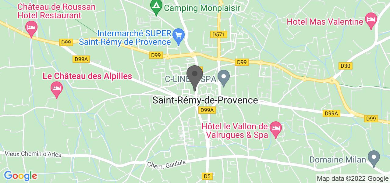 Anfahrtsplan — Le Huit restaurant - Saint Rémy de Provence