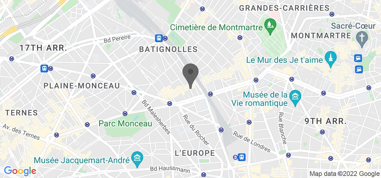 Plan d'accès — Les Poulettes Batignolles