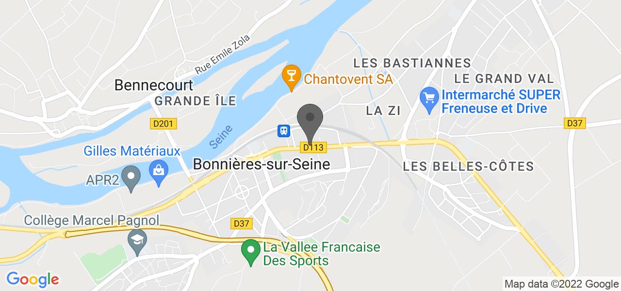 Plan d'accès — Le Mandarin de Bonnières