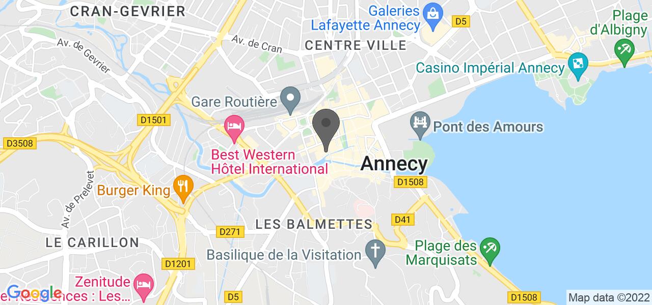 Mappa di accesso — Les Baigneurs Café