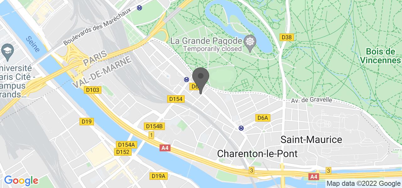 แผนที่การเดินทาง — Bistrot de Charenton