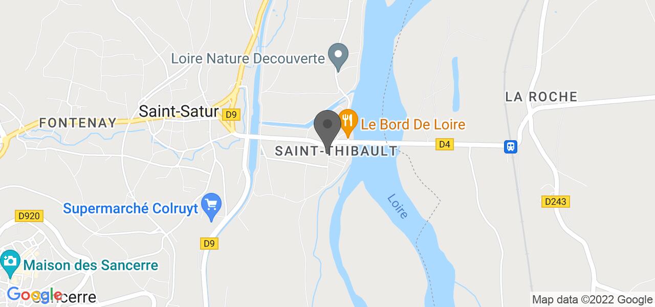 Plan d'accès — Auberge saint thibault