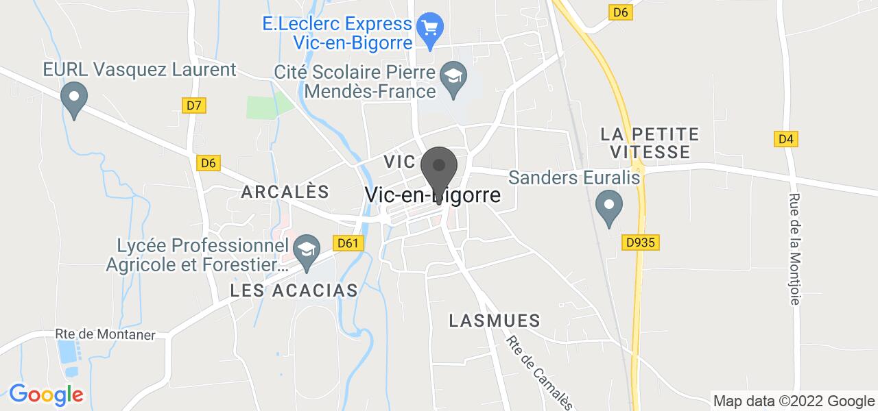 Mapa de acceso — Hôtel Restaurant Le Tivoli