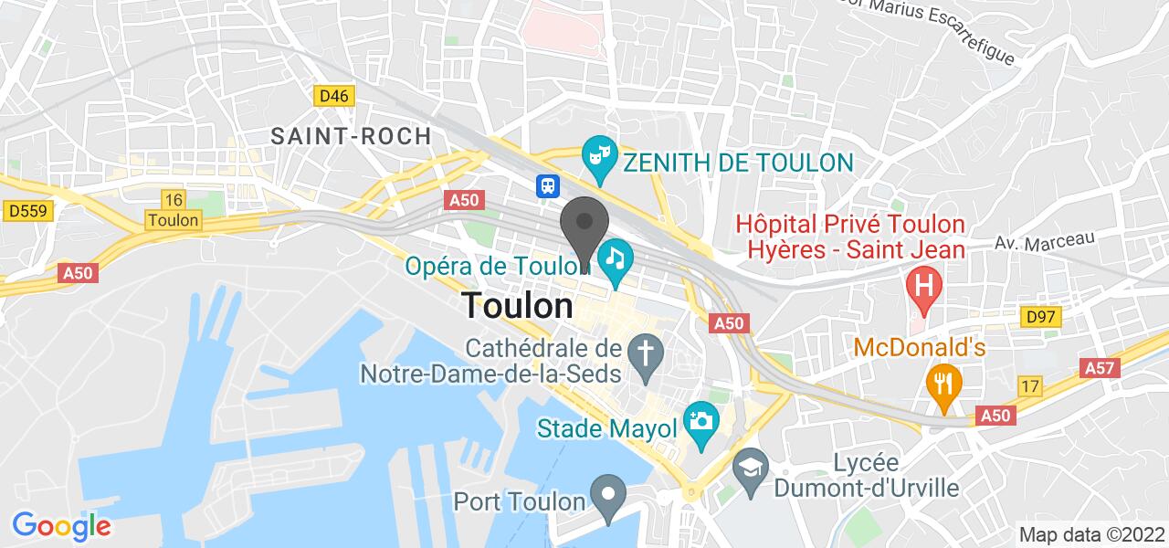 Plan d'accès — KFC Toulon Liberté