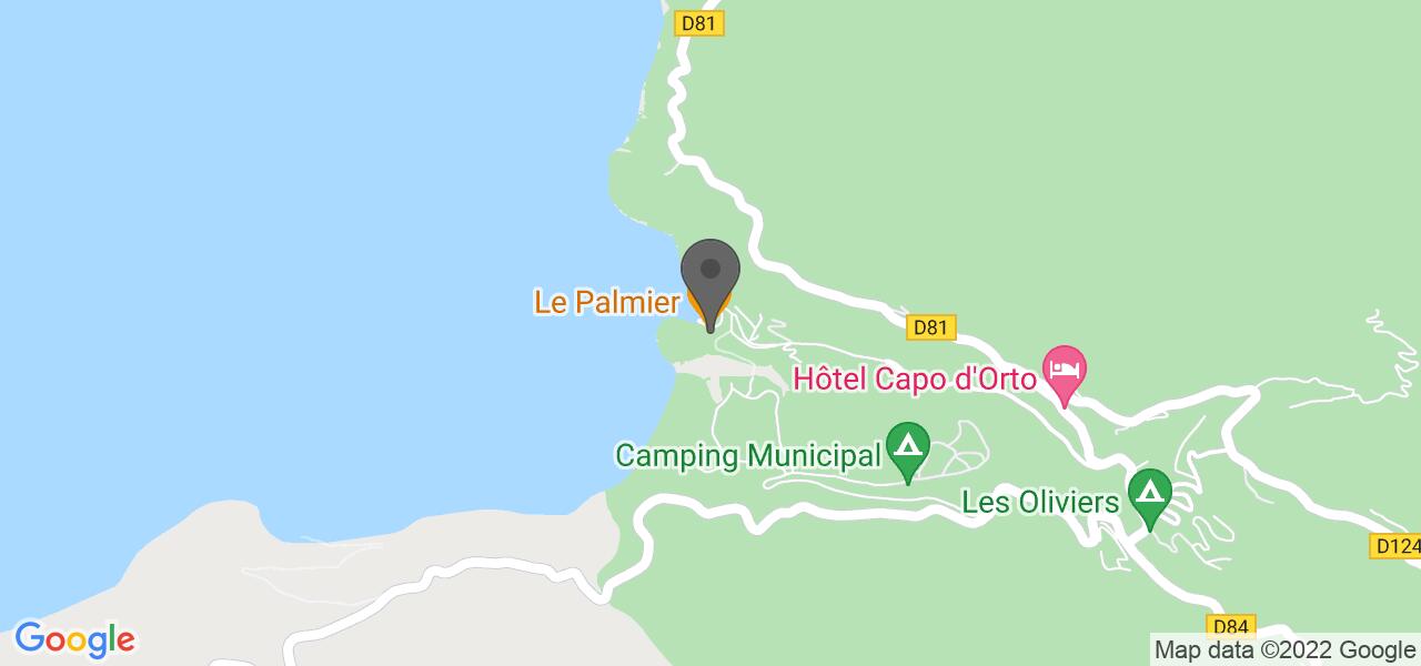 Mappa di accesso — Le Palmier
