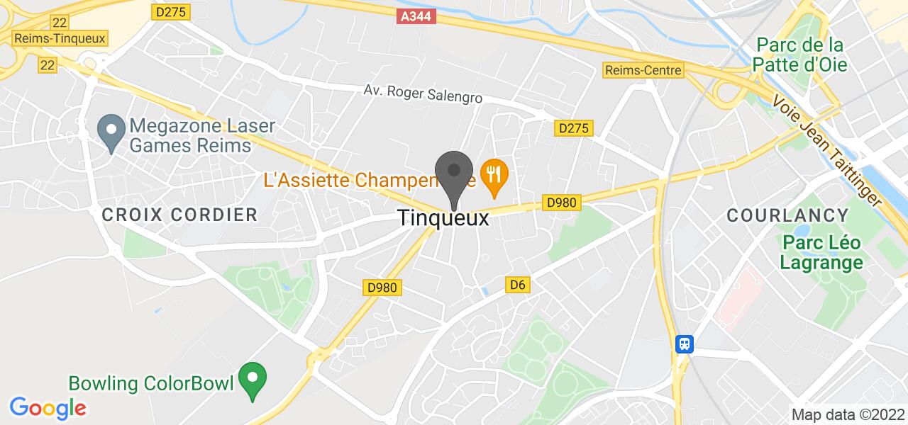 Plan d'accès — Buffalo Grill Reims (Tinqueux)