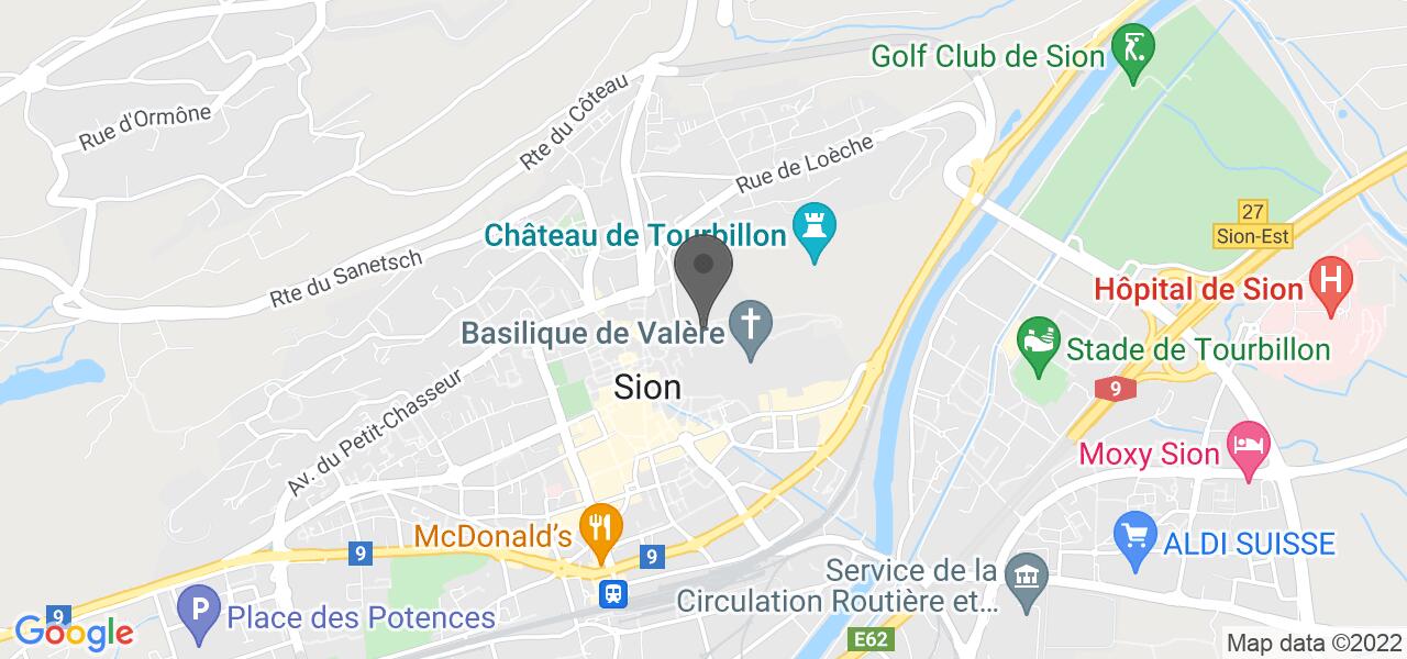 Mappa di accesso — L'Enclos de Valère
